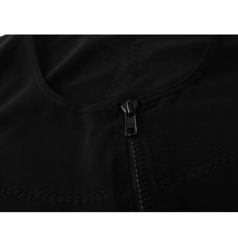 Aismz Men Waistcoat Zipper Body Shaper Vest Shapewear Slimming Belt Waist Control Shaper corrective Underwear Vest for Man