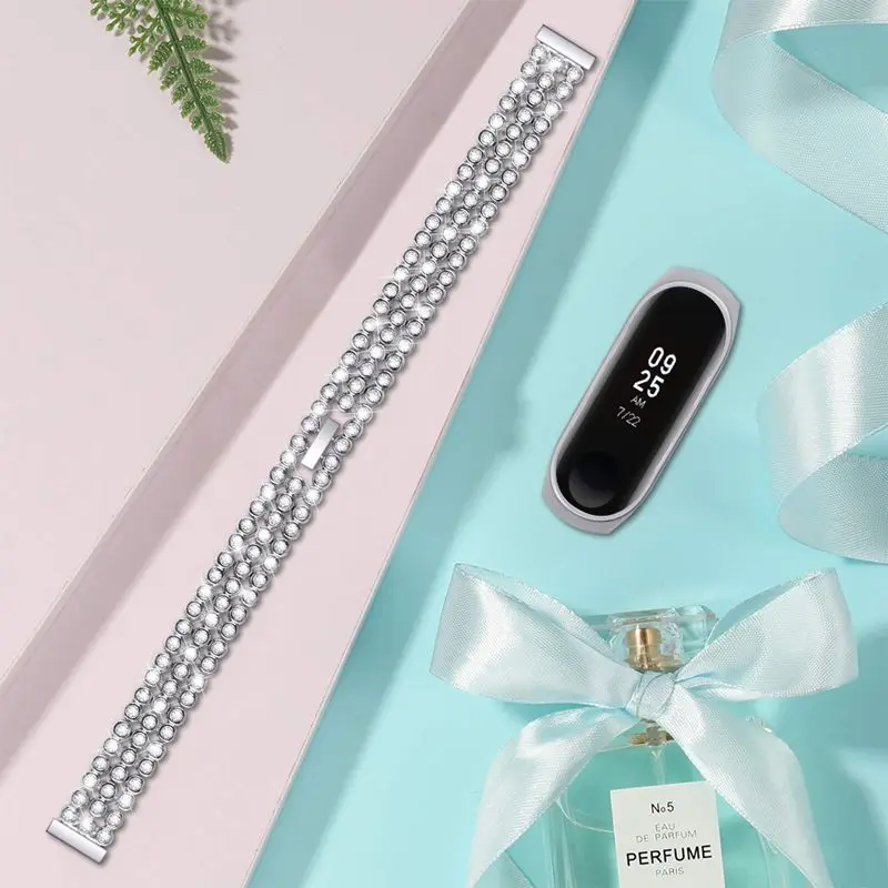 1silver Браслет OULUCCI с ремешком из нержавеющей стали для xiaomi mi Band 4/3 ремешок для xiaomi mi band 3 ремешок для mi band 4 ремешок - Цвет: 1silver