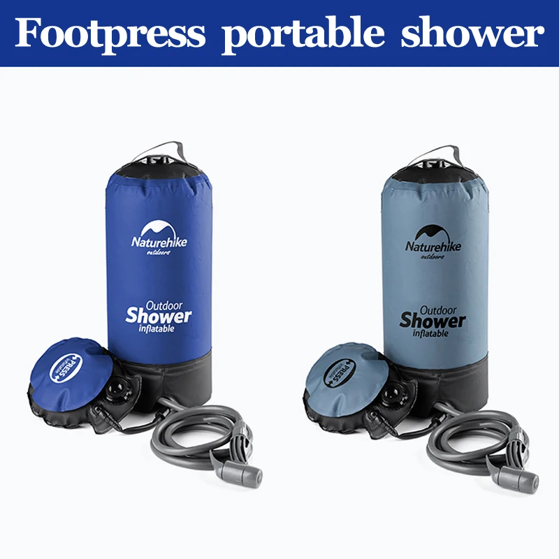 

Wild Outdoor Inflatable Shower Naturehike Pressure Shower Water Bag Portable Camp Shower for Camping Hiking Fishing Hunting Bath