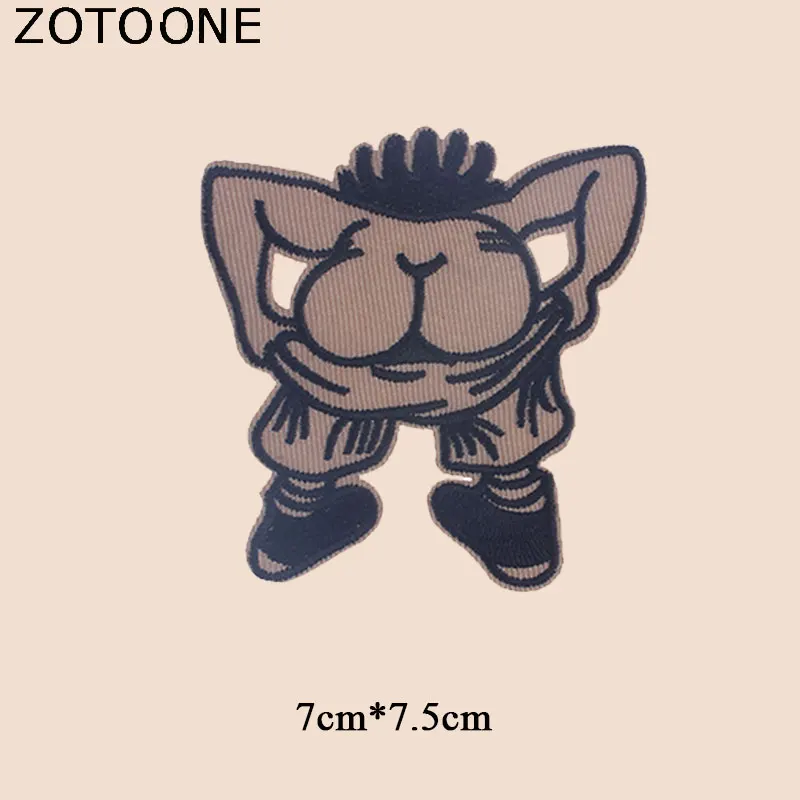 ZOTOONE Утюг на прохладном патч для одежды значки теплопередачи Diy наклейки аппликация вышитые аппликации накладки ткань G
