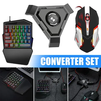 

Gaming Keyboard Mouse Converter Set Mobile Gamepad Controller for Android IOS Phone B88