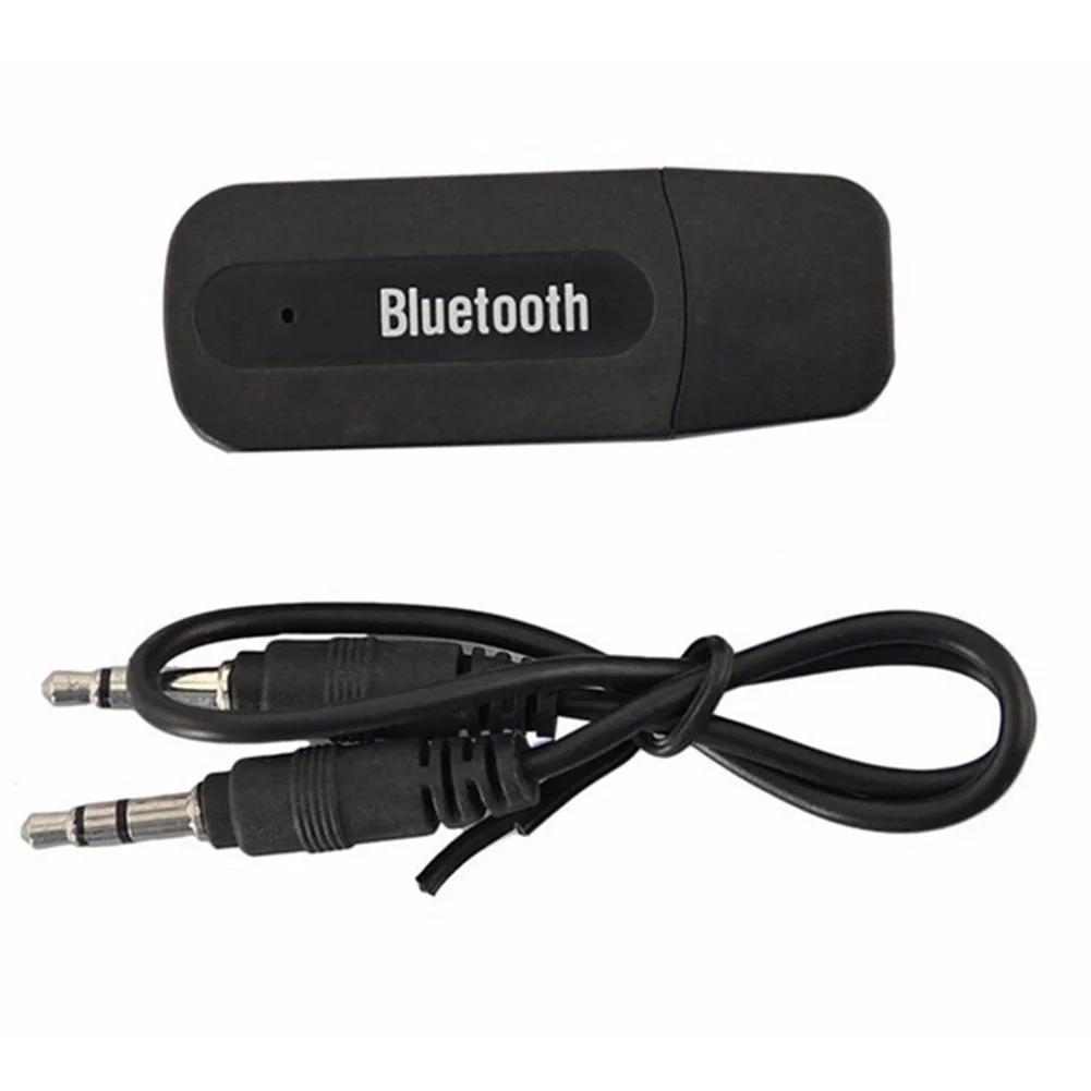 Беспроводной Bluetooth V2.1 музыкальный ресивер Bluetooth беспроводной 3,5 мм Aux аудио музыкальный динамик приемник аудио адаптер до 10 м - Цвет: Черный