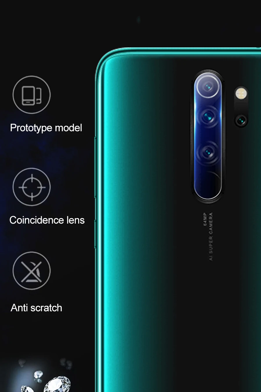 Закаленное стекло+ металлическое защитное кольцо для Xiaomi Redmi Note 8 Pro объектив камеры защита экрана Защитная пленка чехол