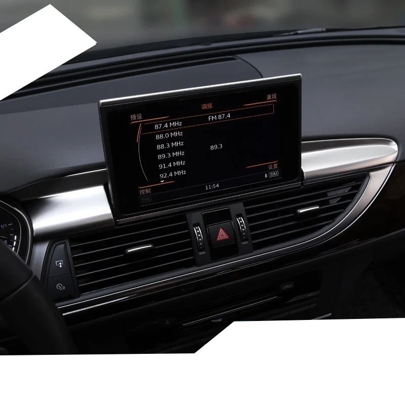 

Lsrtw2017 Abs Car Central Control GPS Screen Trims for Audi A6 2012 2013 2014 2015 2016 2017 2018 Interior Accessories