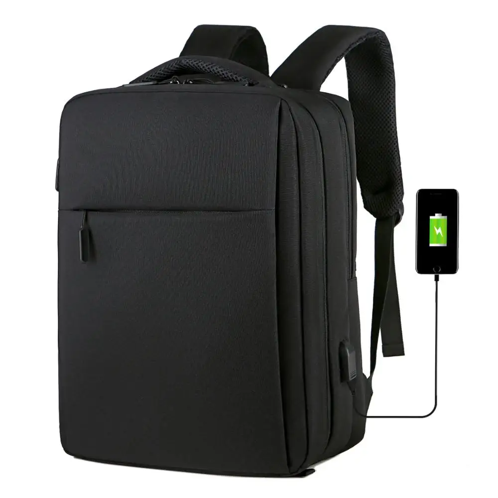 

2019 New Fashion 15.6 inch Laptop Backpack Men Multifunctional Waterproof Backpacks Male USB Charging Travel Backpack Mochila