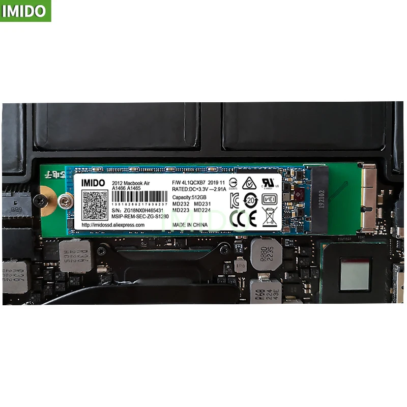 128GB 256gb 512GB 1TB 2TB SSD for 2012 Macbook Air A1465 A1466 Md231 Md232 Md223 Md224 Solid State Drive MAC SSD external hard drive,solid flash drive
