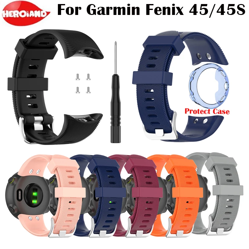 Силиконовый ремешок для наручных часов Garmin Forerunner 45 сменный S|Смарт-аксессуары| |