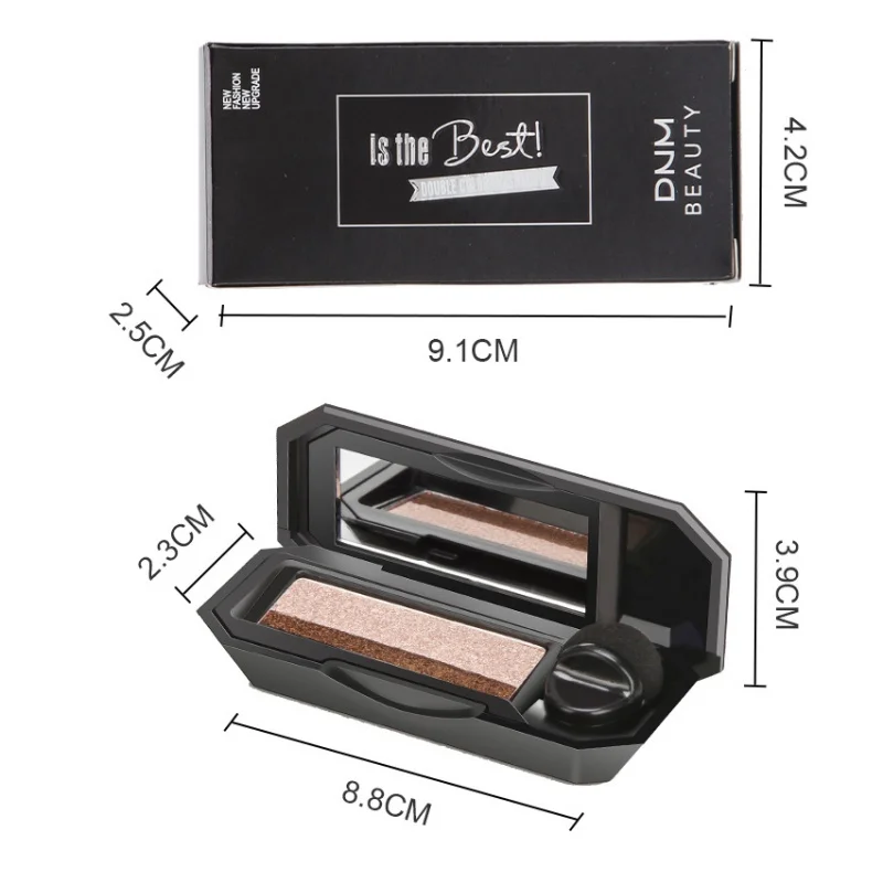 Lazy Double Color Eye Shadow Diamond Shimmer Eyeshadow Makeup Waterproof Pigment Eye Color Cosmetics