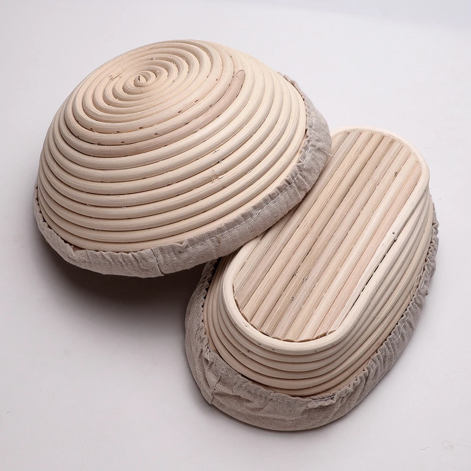 2 Fodere In Lino Per Cestini Lievitazione Pane - Con Spazzola Silicone, Naturali E Lavabili - Foto 7