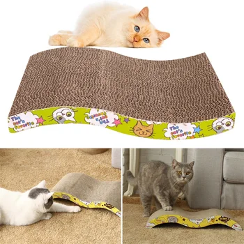 

Pet Cat Kitten Scratch Scratcher Pad Seize Catch Board Mat Catnip Bed S shape CNIM Hot