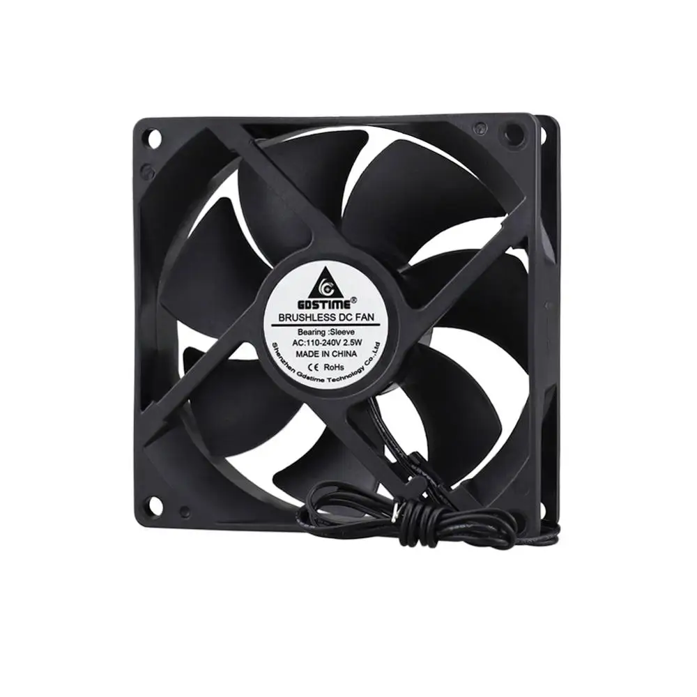 1 шт. Gdstime EC 9225S бесщеточный вентилятор 92*92*25 мм 92 x 25 AC 110 в 115 120 220 240 В осевой чехол