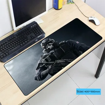 

900*400*3mm Rainbow Six Siege Large Lock Edge mousepad computer mouse pad gaming padmouse gamer to keyboard mouse mats