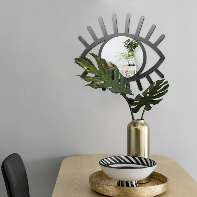 3D Szem Alakú Tükör Kreatív Barkács Otthoni Művészeti Dekoráció Hálószoba Smink Öltözködés Fürdőszoba Fal Dekoratív Akril - Image 6