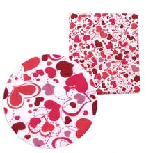 Давид аксессуары 50*140 см День Святого Валентина Любовь цветок полиэстер хлопок ткань DIY швейная одежда материал украшение дома, c8679