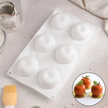 

Form for mousse desserts and pastries "Yabloko", 29 × 7 cm, 6 holes, white