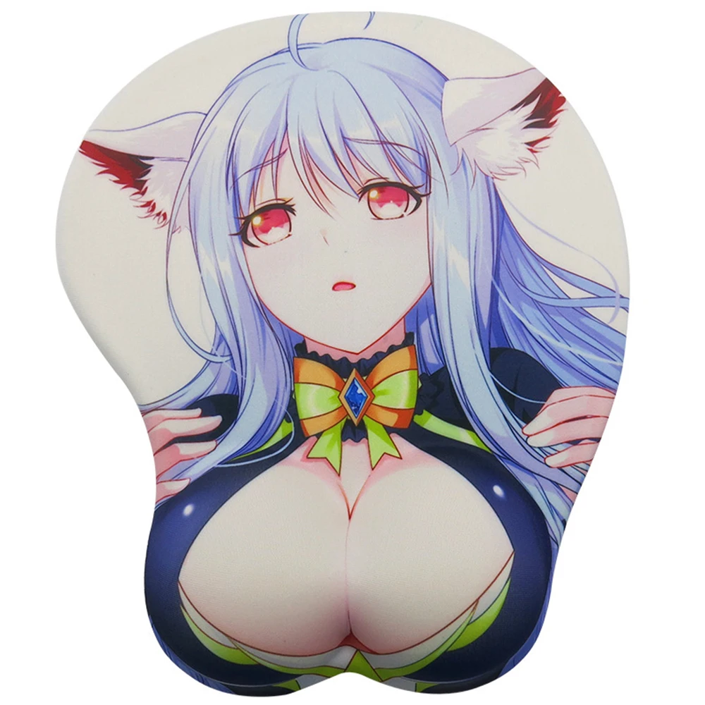 KM-334 Sakata gintoki аниме 3D коврик для мыши подставка для запястья Мягкие силиконовые гелевые, на грудь сексуальная девушка мультфильм коврик для мыши с подставкой для запястья - Цвет: KM-334