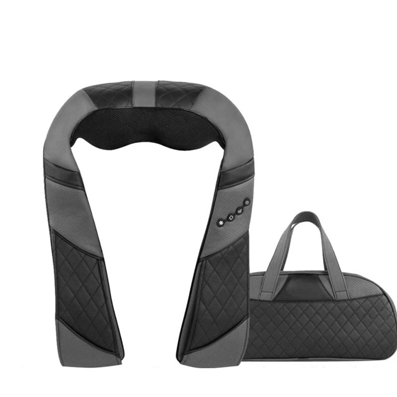 

Neck Massager Infrared Heated 3D Kneading Pillow Electric Shiatsu Neck Shoulder Massage Relieve Muscle Pain- Office,Home & Car