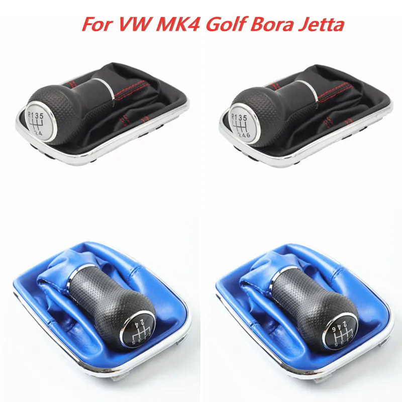 Car Gear Shift Knob Automatic Gear Dust Cover 12mm Car Gear Shift Knob Gaiter Boot For Volkswagen VW Golf 4 MK4 Bora Jetta GTI R32 2000 2001 2002 2003 2004 Accessories
