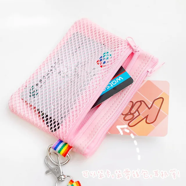 Kawaii Star Kirby Game Peripheral Series Kirby Pink Coin Purse Cartoon Bus Metro Card Bank Card Storage Bag Boy Girl Gift 4