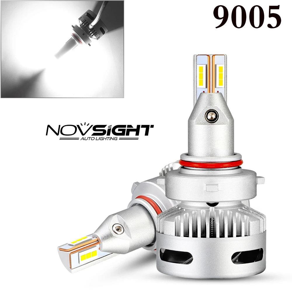 Novsight Super Bright 90W H7/H11/9005/9012/D1/D2D/D5 Car LED Headlight Bulbs Replacement Kit 6500K