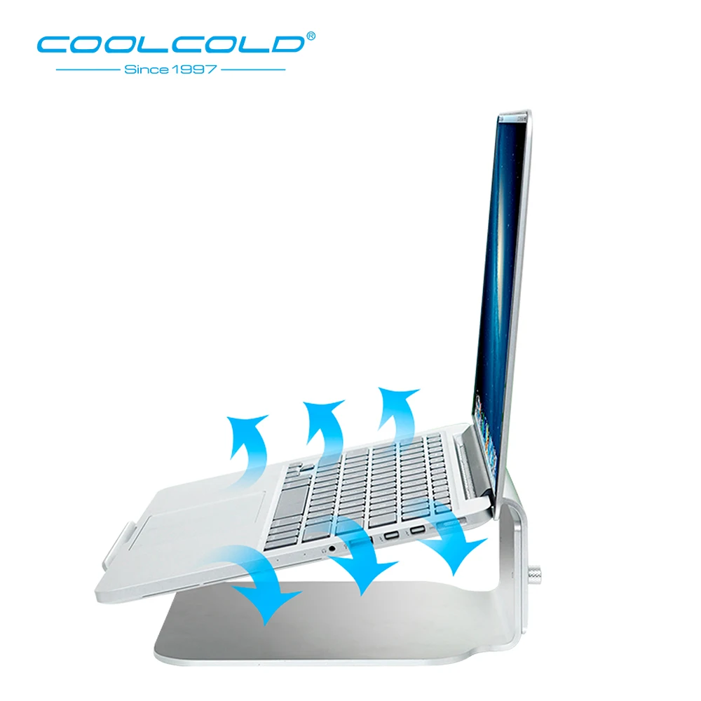 Portátil de Alumínio Suporte de Refrigeração Suporte para 12 Portátil Laptop Macbook Pro Samsung Notebook Cooler 15.6 ar - Imagem 3