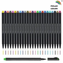 12/24 цвет 0,4 мм Fineliner цветные ручки набор супер тонкая линия цветной эскиз письмо и рисование ручки для планировщик журнал Примечание