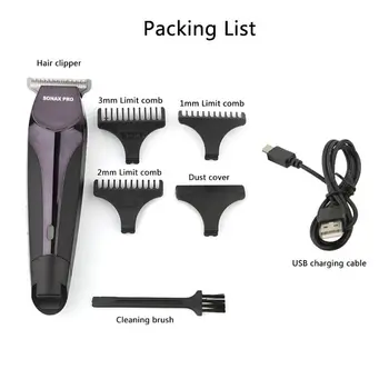 

USB Electric Hair Clipper Rechargeable Adult profession Hair Trimmer Silent Shaver Baby Child Hair Razor Cordless Styling Tools