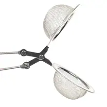 Нержавеющая сталь Весенняя ложка чайная Сетка шар для заварки чайная ложка-фильтр для выдавливания креативное ситечко металлическая ручка из нержавеющей стали