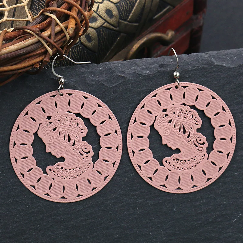 New Cute smiley face temperament wild simple earrings sweet earrings For Women