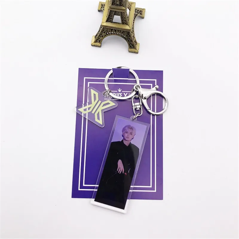 Kpop производство 101X1 креативный Фото Акриловый Брелок для ключей альбом X1 MA YOHAN HANGYUL HYEONG JUN JUNHO SEUNGYOUNG - Цвет: 10