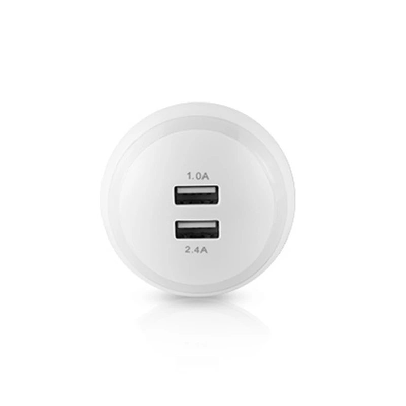 Подходит для Xiaomi samsung Универсальное зарядное устройство для мобильного телефона 5 в 3.4A двойное USB многофункциональное зарядное устройство для мобильного телефона с светодиодный подсветкой