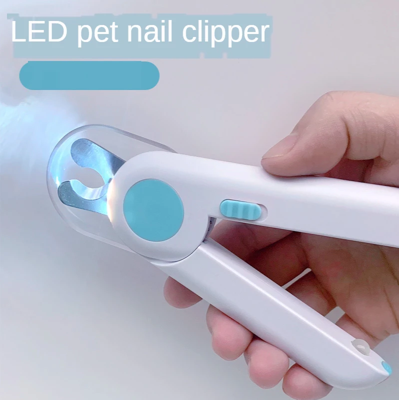 

Pet nail clipper LED light dog nail clipper send sickle cat nail scissors pet nail trimmer pet manicure tool.