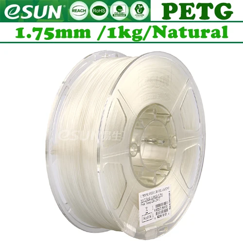 PETG! Esun нити пластик для ANET Эндер creality 3d принтер/1 кг 340 м/PETG/АБС-пластик/ТПУ из Москвы - Цвет: PETG-Natural
