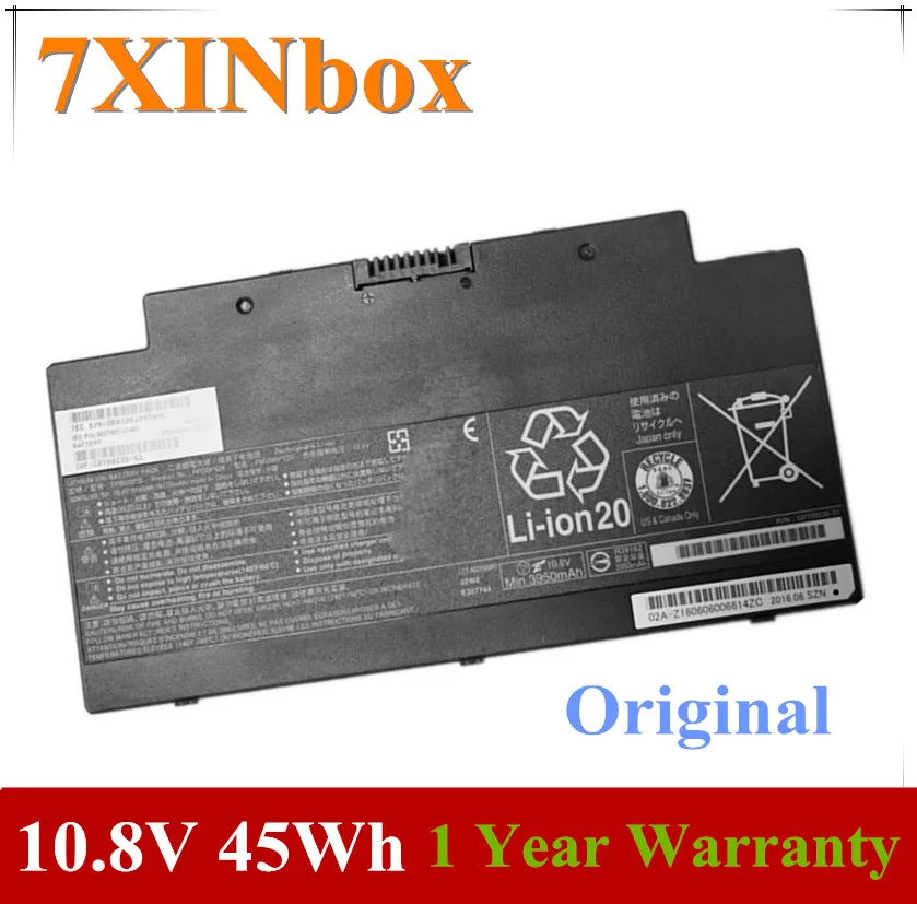 

7XINbox 10.8V 45Wh 4170mAh Original FPCBP424 FMVNBP233 Laptop Battery For Fujitsu LifeBook FPCBP424 FMVNBP233
