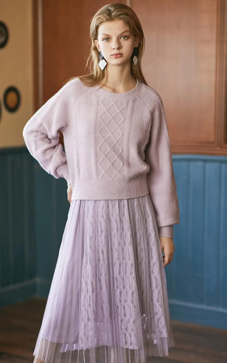 Vero Moda новое платье средней длины из двух частей с кружевным соединением трапециевидной формы | 319446544