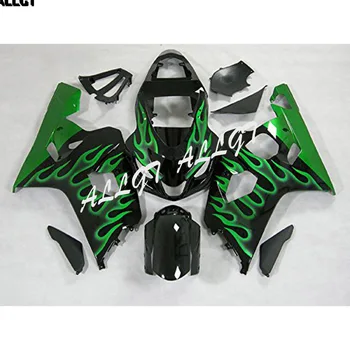 

Fairings Plastic Kit For SUZUKI GSX-R600 2004 2005 GSXR600 750 GSX-R750 04 05 K4 ABS Injection Mold Green Flame & Red Flame