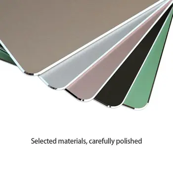 

Metal Aluminum Box Mouse Pad Mat Hard Soft Magic Fine Double Sided Waterproof Fast And Accurate Control For Home Office