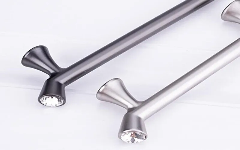 2pcs free shipping drawer handle knob Crystal Glass decorators furniture knob simple modern design Cupboard Pulls Drawer Knob Crystal Round Knob|Glass Handle for Furniture|Diamond Cupboard Pulls