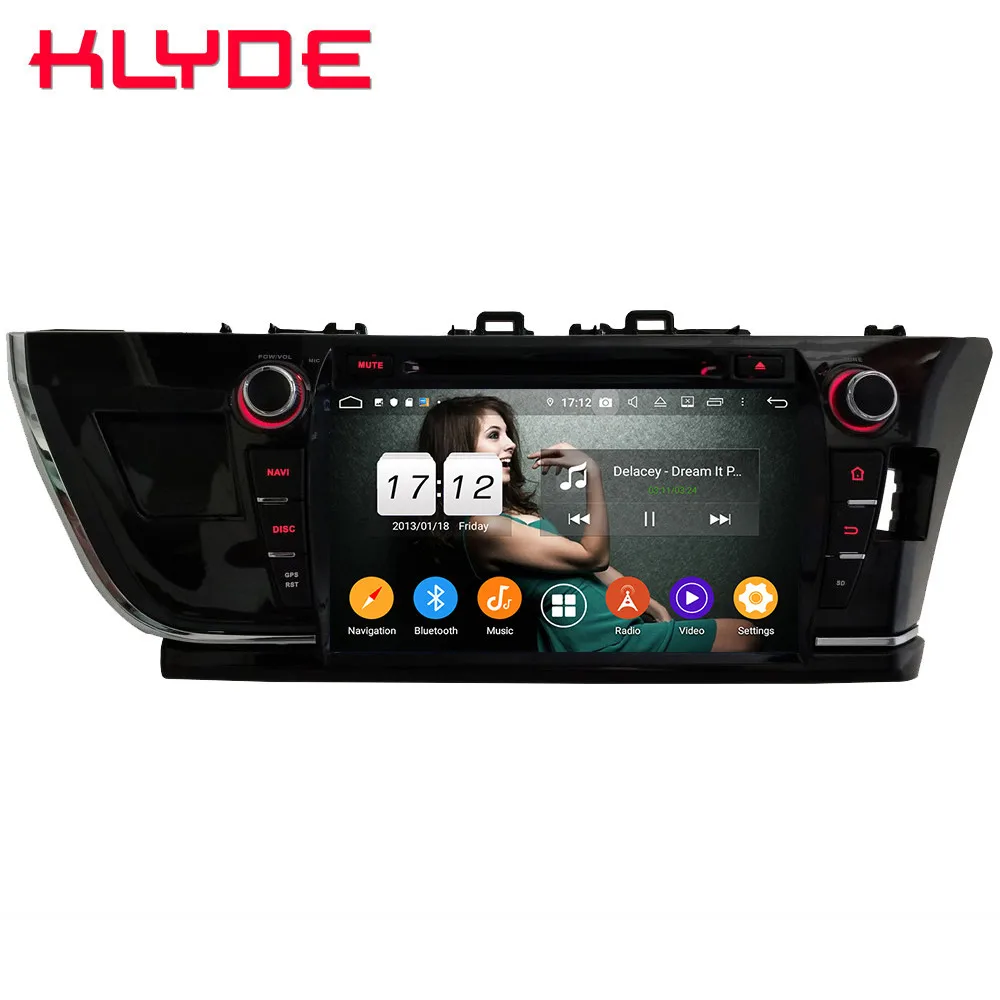Klyde " ips 4G wifi Android 9,0 Восьмиядерный 4 Гб ОЗУ 64 Гб ПЗУ BT DSP автомобильный DVD мультимедийный плеер радио для Toyota Corolla 2013
