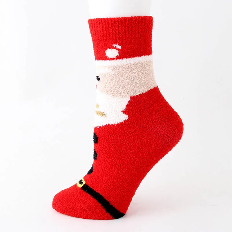 Cotton Socks Cute Funny Women Sock Colorful Cartoon Kawaii Santa Elk Socks Christmas Gift For Girls Cute funny design#F - Цвет: I