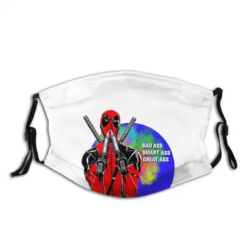 

Deadpool Mouth Face Mask Deadpool Facial Mask Cool Kawai with 2 Filters for Adult