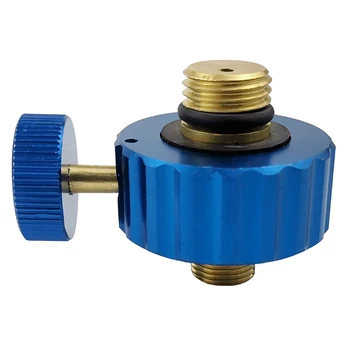

Standard Household Burners Adapter Gas Tank Picnic Middle East Output Connecting Outdoor Stoves Blue Refilling BBQ Camping