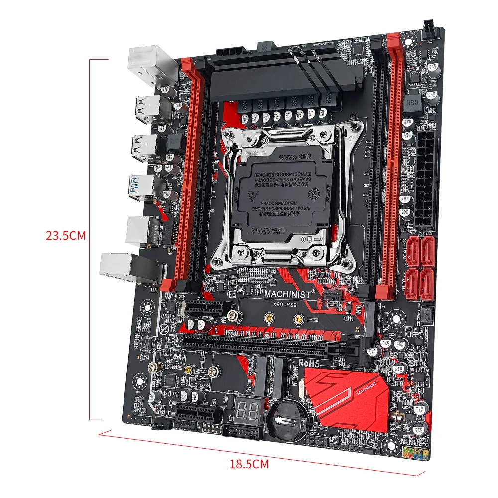 Machinista X99 Placa-mãe Combinação Kit Conjunto com Intel Xeon e5 2620 v3 Cpu Lga 20113 Processador Ddr4 16gb Peças x 8gb Memória Ram Placas-mães - Imagem 2