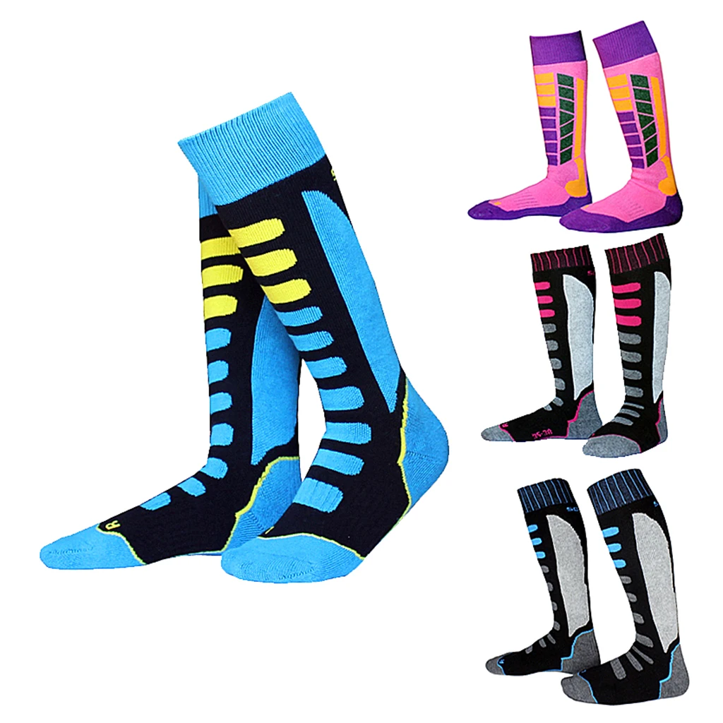 1 Pair Outdoor Thermal High Performance Ski Snowboard Hiking Walking Long Ski Socks Winter Thermal Socks
