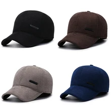 

Stylish Casual Men's Caps Breathable Sports Solid Color Baseball Caps Corduroy Hat Korean Version Warm Universal Peaked Cap