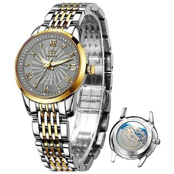 OLEVS Women Watches Mechanical Watch Luxury Bracelet Wrist Wristwatch Elegant Ladies Automatic Clock Watch Relogio Feminino 6630 1