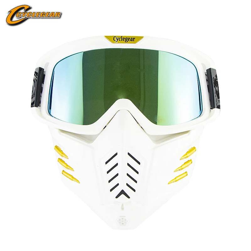 Cyclegear Маска Goggle очки для мотокросса мотоцикл Oculos установка для открытого лица шлем двойного назначения маска очки HD Gafas Moto CG18