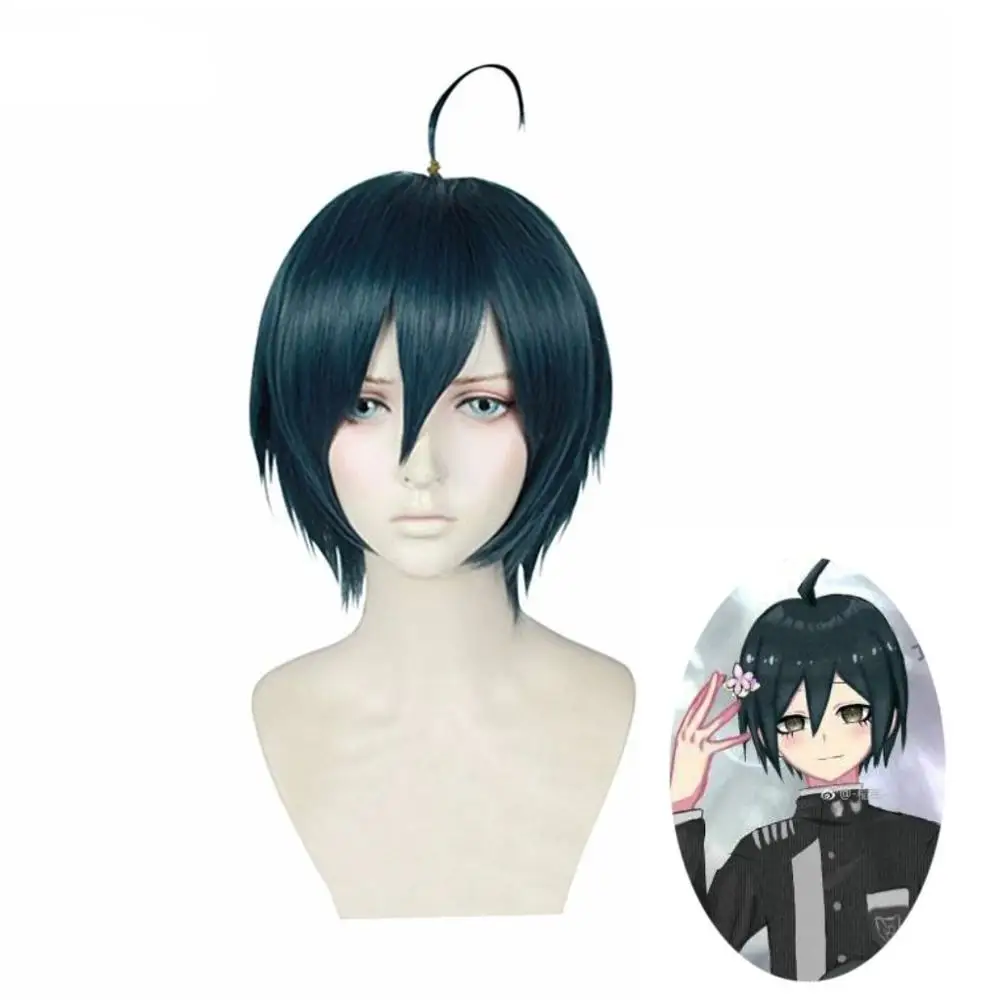 Danganronpa V3: Saihara Shuichi короткий парик косплей костюм Dangan Ronpa + одна шапка| |