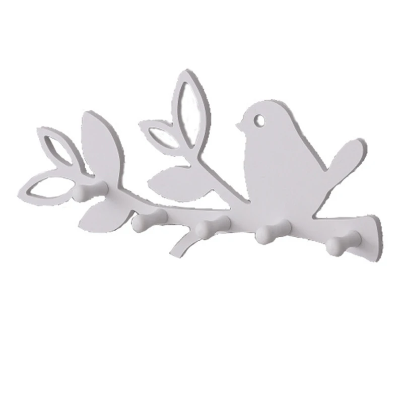 

DIY Wood Decorative Wall Hooks for Hanger Storage Rack Organizer Shelf Key Holder for Coat Clothes Home Decor