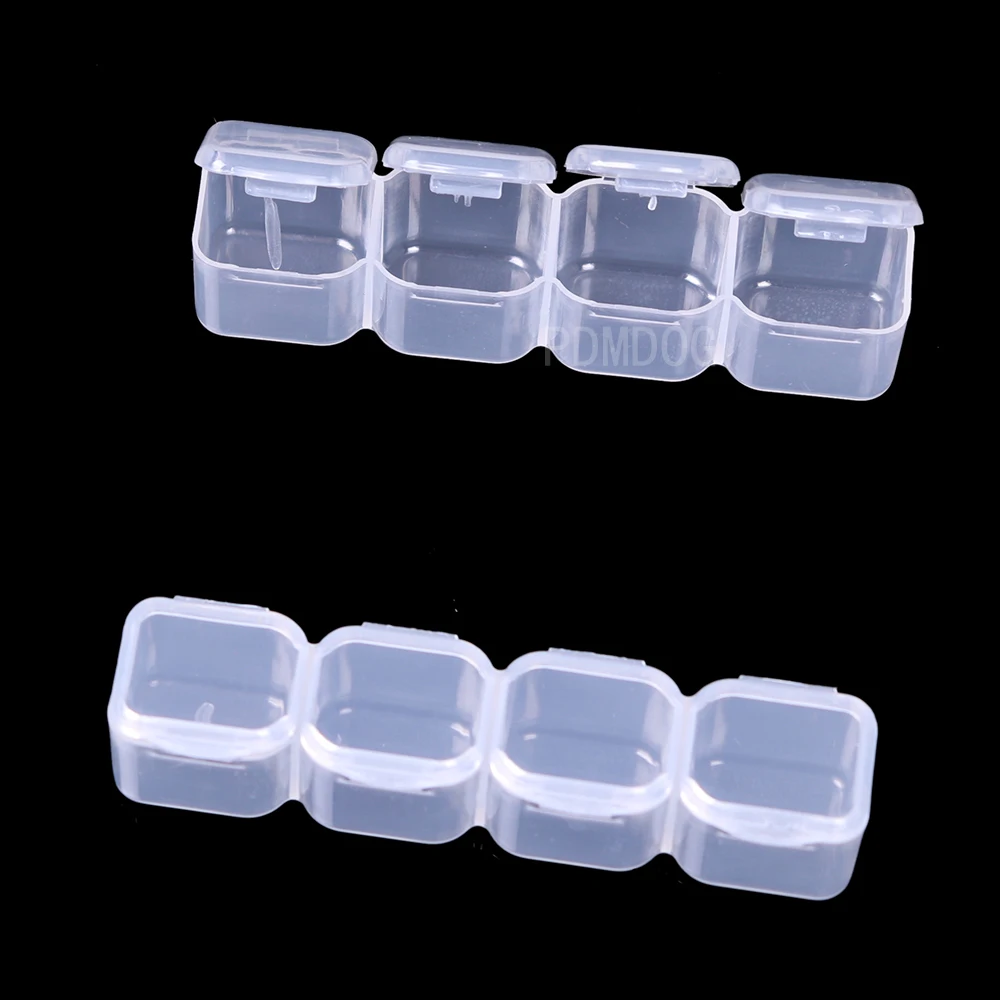 28 Slots Clear Plastic Empty Storage Box for Nail Art Manicure Tools  Jewelry Beads Display Storage Case Organizer Holder 5D Diy Diamond Painting  Tools Diamond Jewelry Box Rhinestone Embroidery Crystal Bead Storage